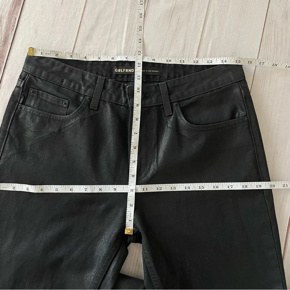 NWOT GRLFRND Hailey Low Rise Slim Boot Jeans Pants Womens 27 in Manhattan Coated - Picture 14 of 16